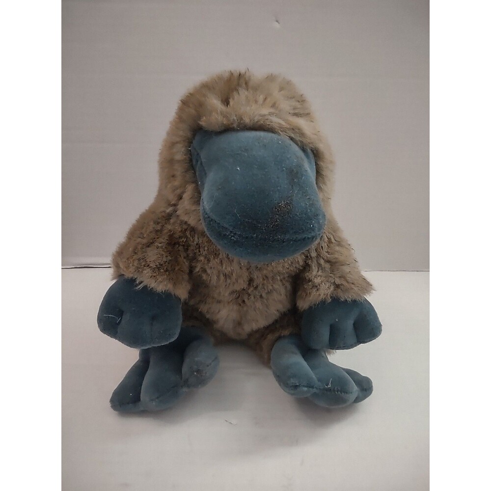 Gund Weber Platypus Plush Grey with Blue Nose, Feet, & Eyes 9"